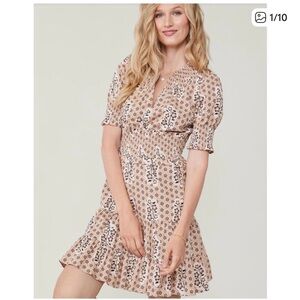 Spartina 449 Beige Floral Mini Dress